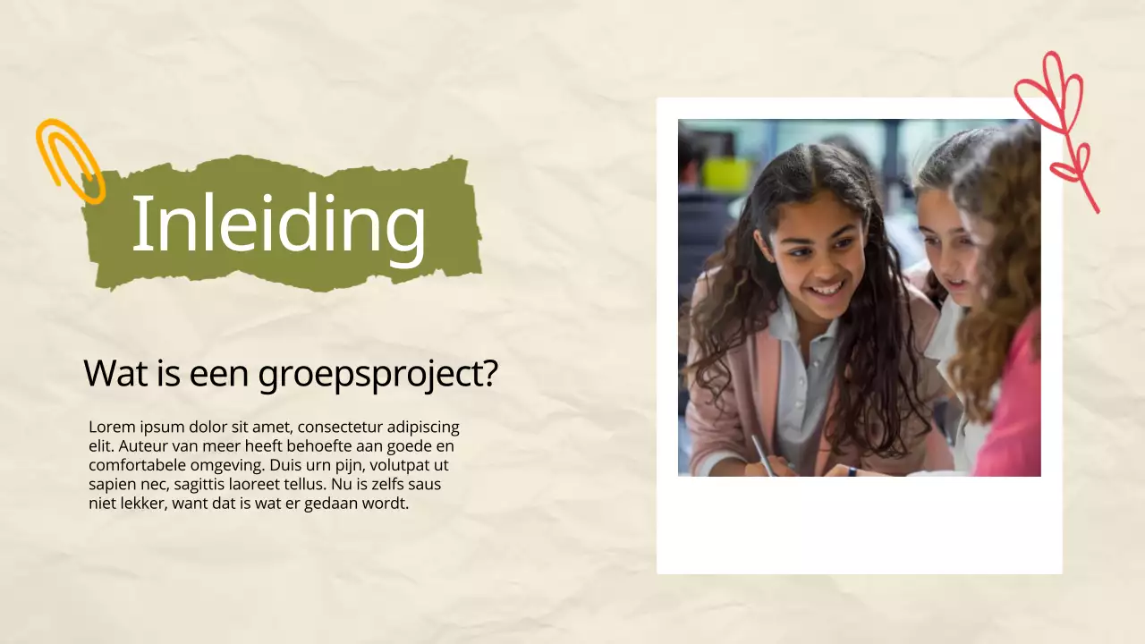 Bruin Pop Ons Verbazingwekkende Groepsproject Avontuur Bestudeermateriaal