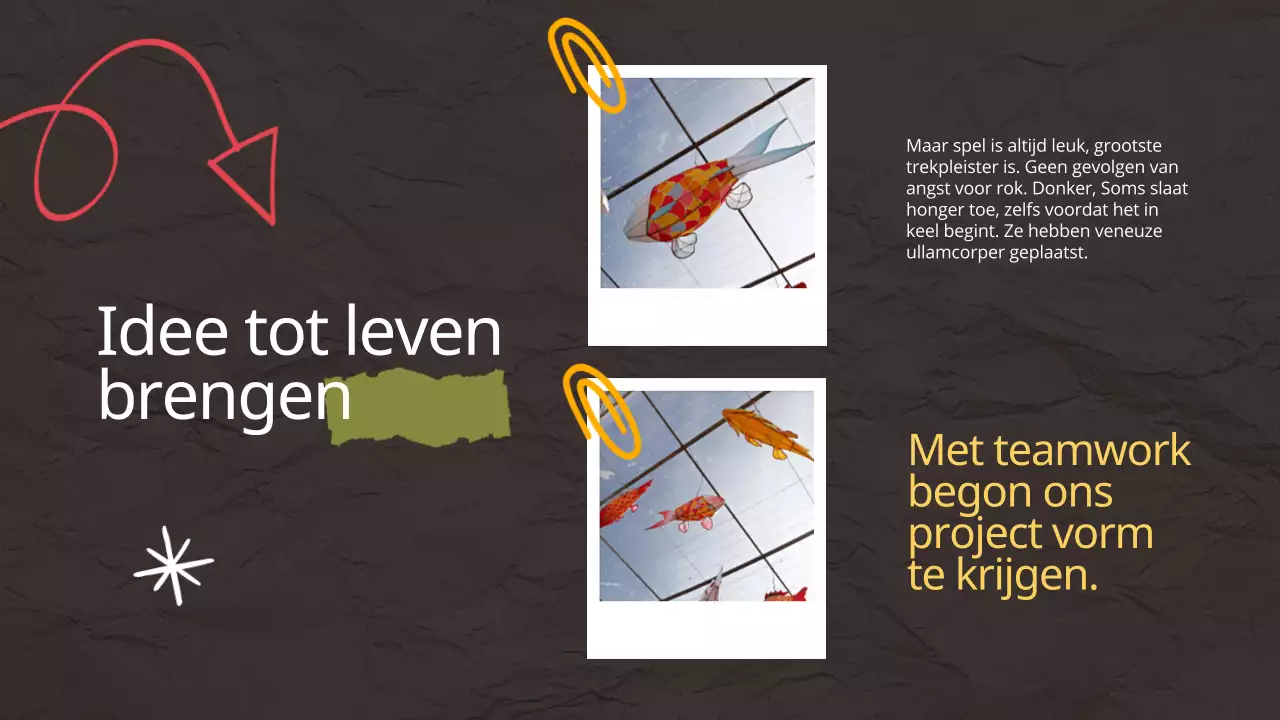 Bruin Pop Ons Verbazingwekkende Groepsproject Avontuur Bestudeermateriaal