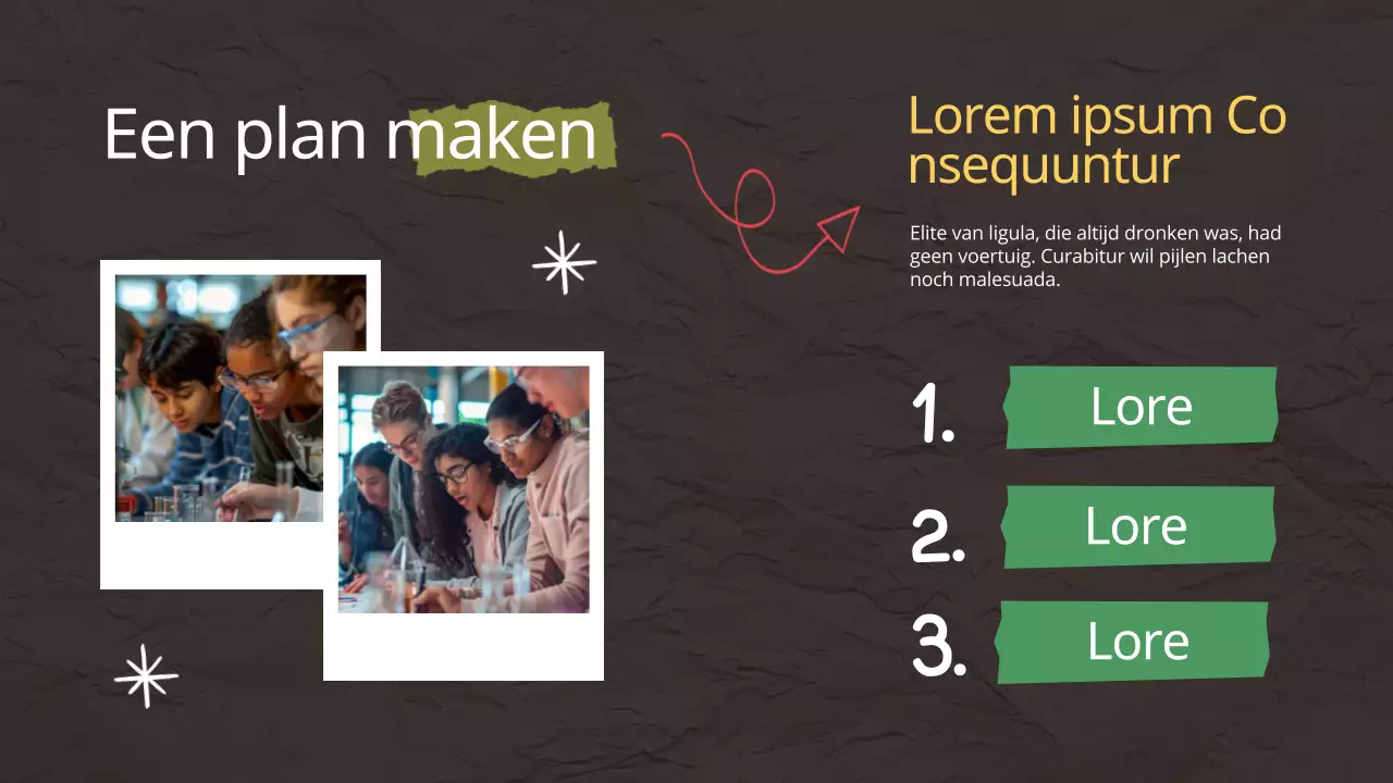 Bruin Pop Ons Verbazingwekkende Groepsproject Avontuur Bestudeermateriaal