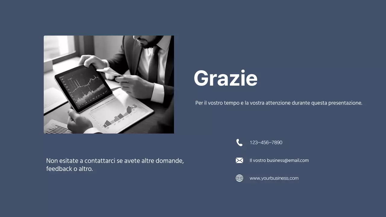 Proposta di vendita commerciale semplice grigia