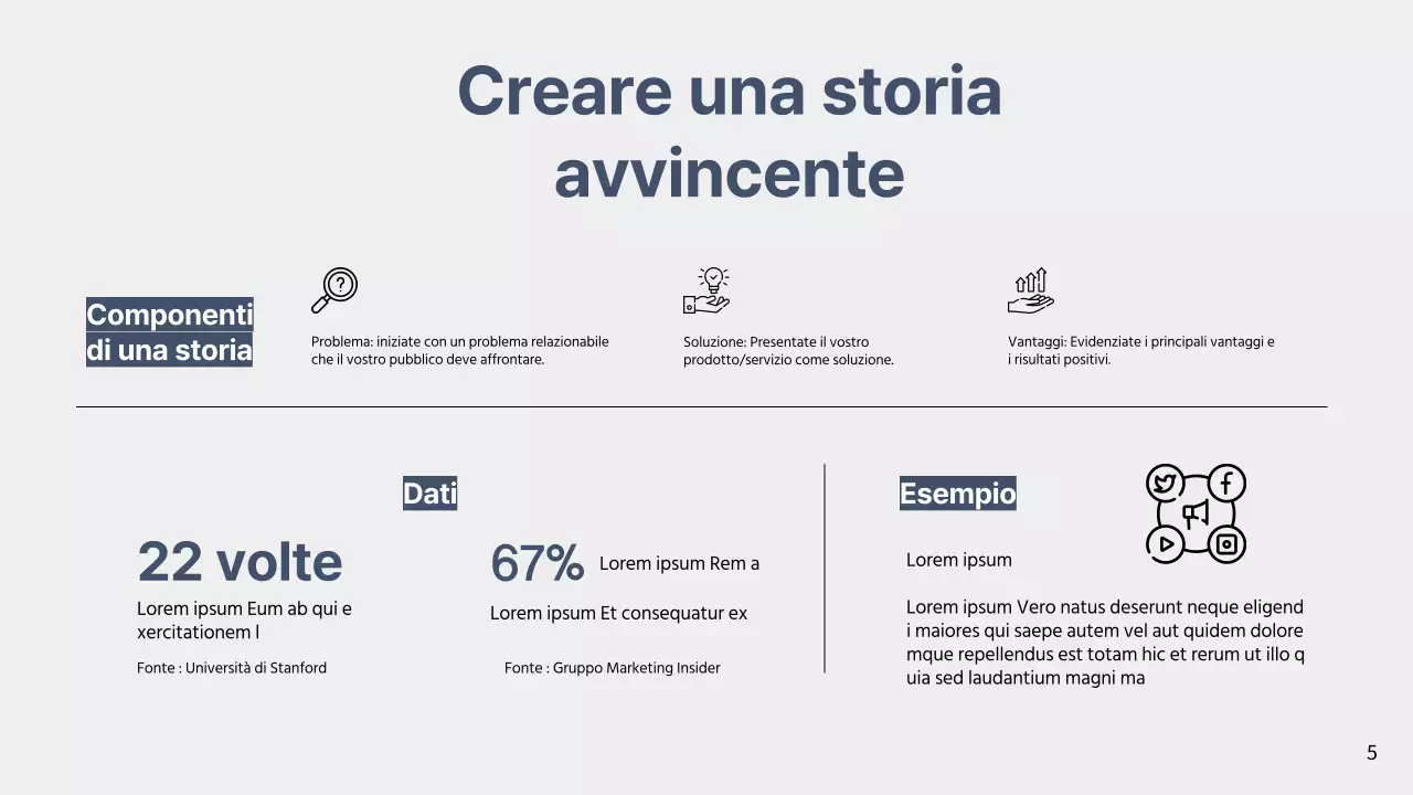 Proposta di vendita commerciale semplice grigia