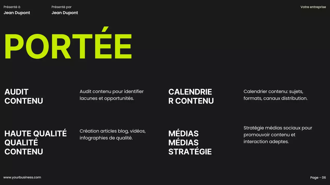 Lime Khaki Bold Lime Khaki Bold Proposition de projet d'entreprise