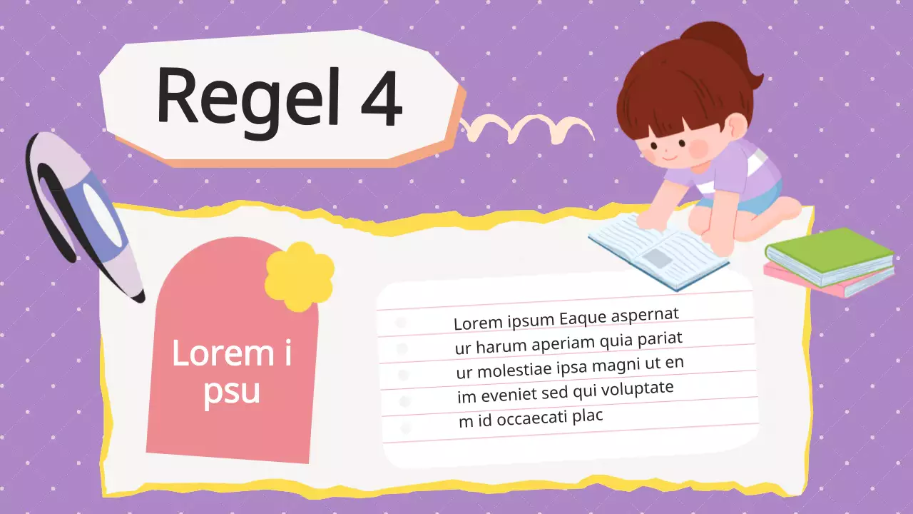 Lila Flieder Animation Klassenzimmer Regeln Klasse Material