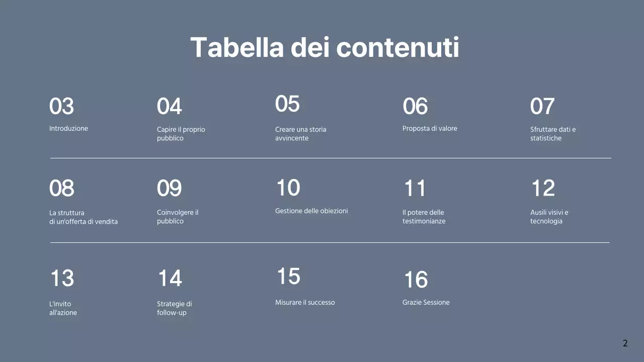 Proposta di vendita commerciale semplice grigia