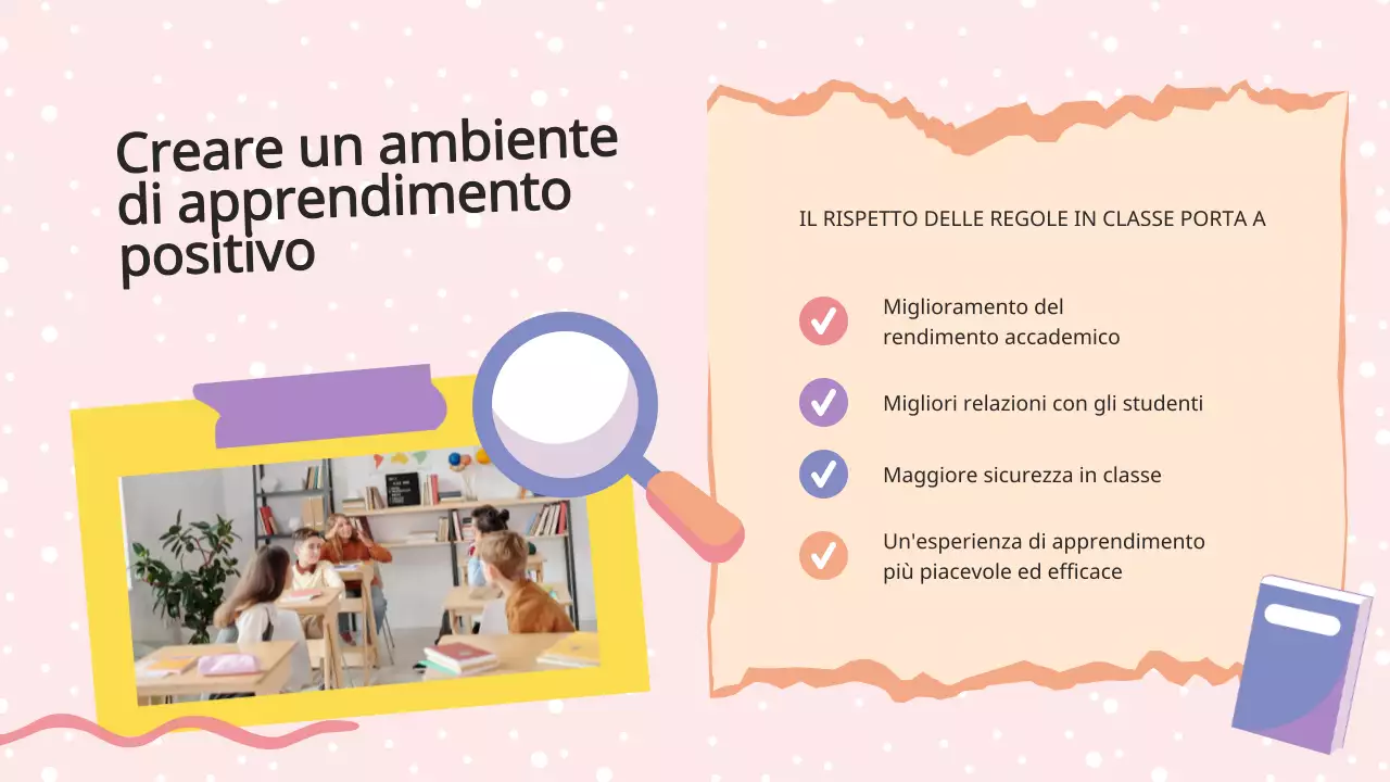 Viola Lilla Animazione Regolamento di classe Materiale di classe