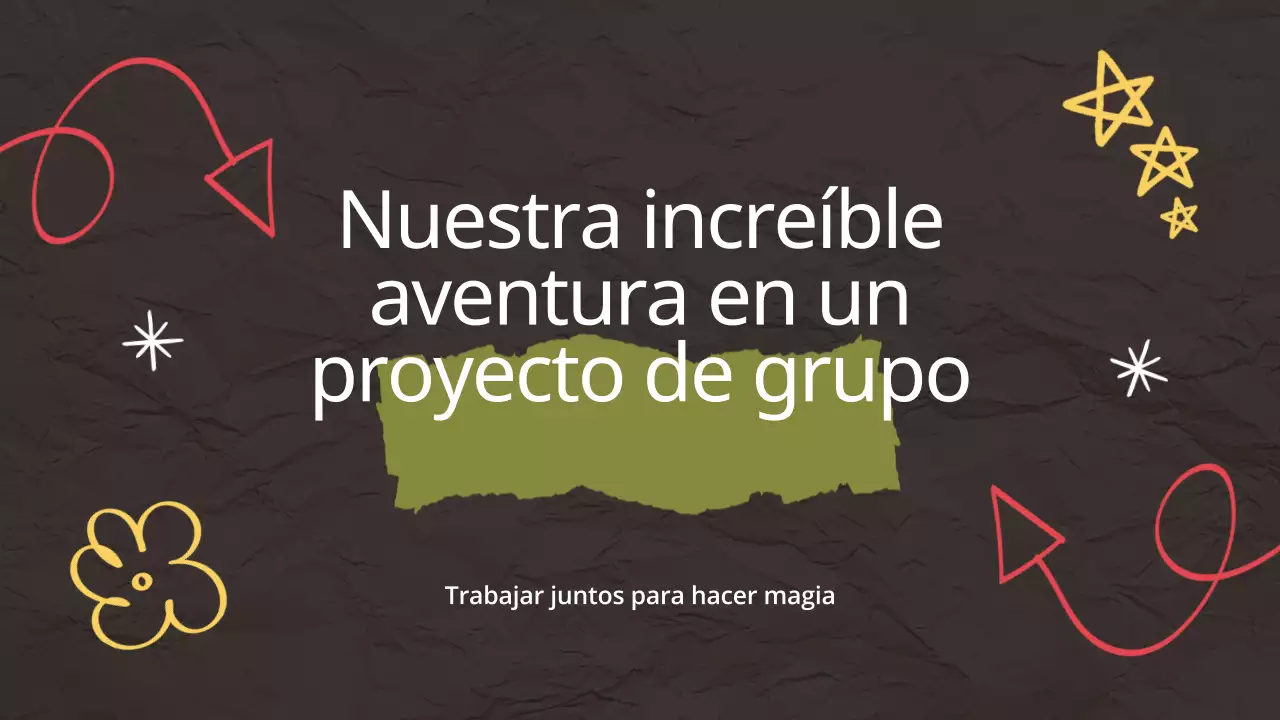 Brown Pop Nuestro asombroso material de estudio de Group Project Adventure