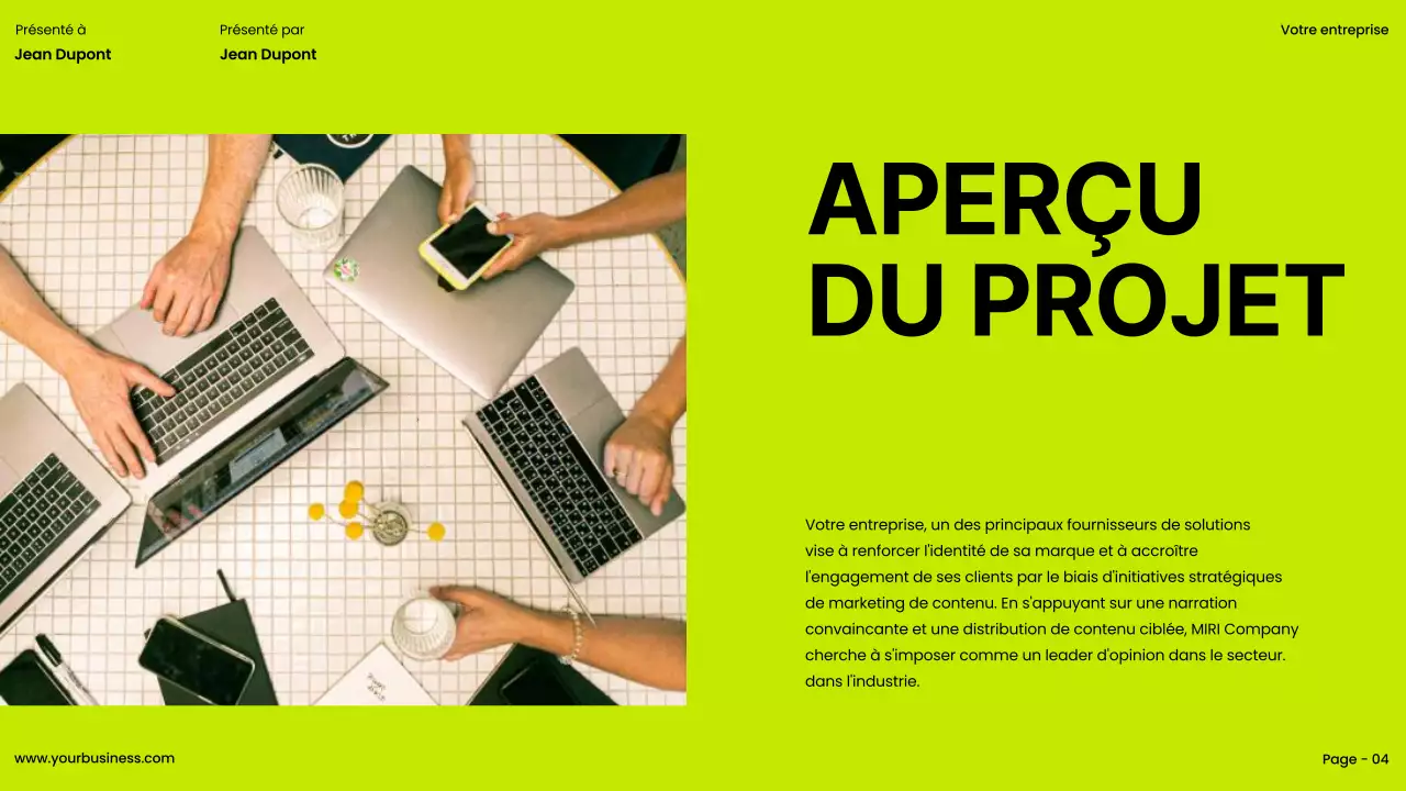 Lime Khaki Bold Lime Khaki Bold Proposition de projet d'entreprise