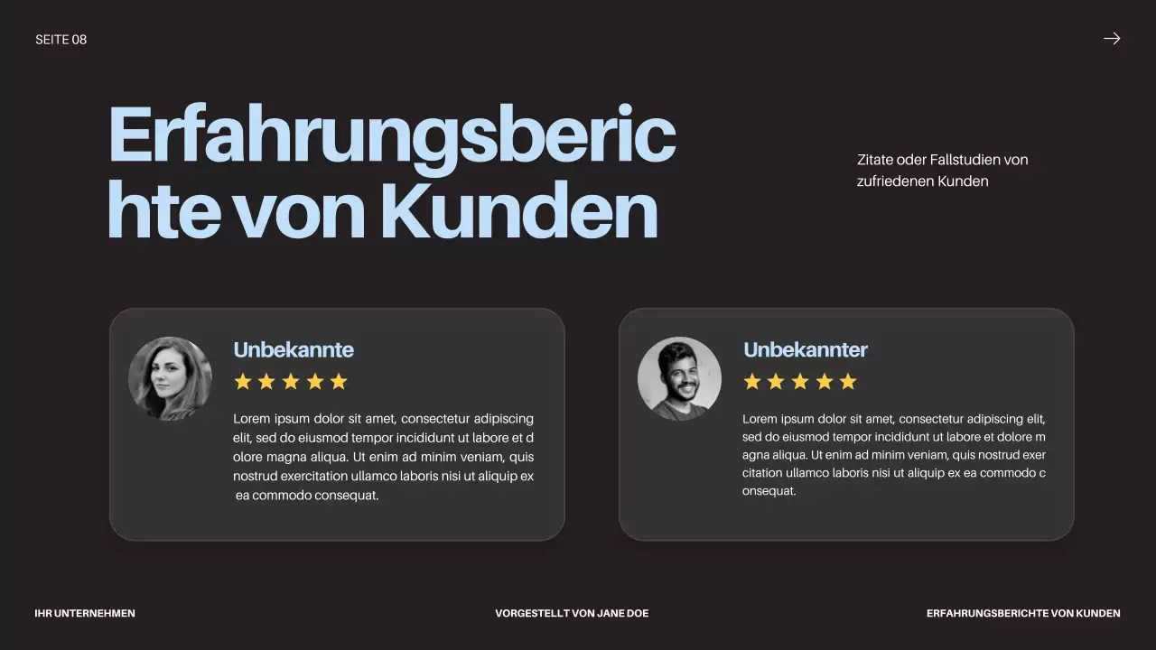 Black Bold Business Startup Pitch Deck Proposal