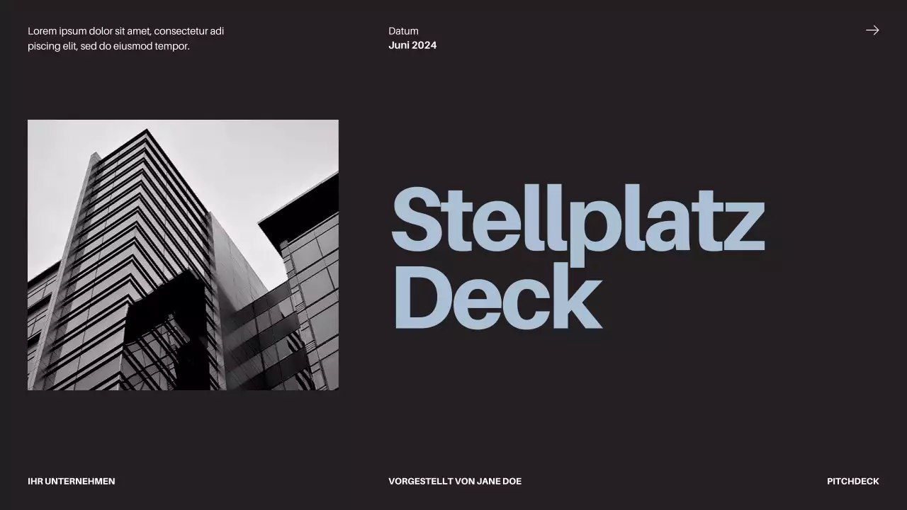 Black Bold Business Startup Pitch Deck Proposal