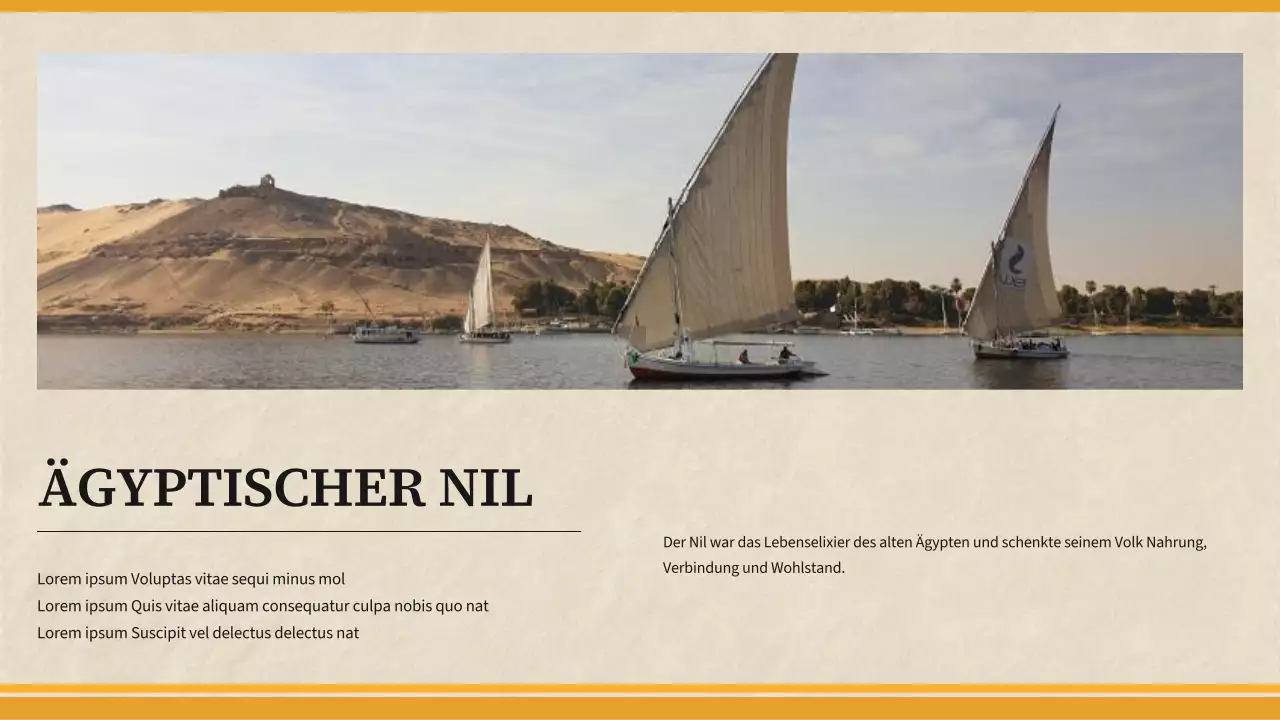 Gelb Einfaches Material für den Geschichtsunterricht im Alten Ägypten