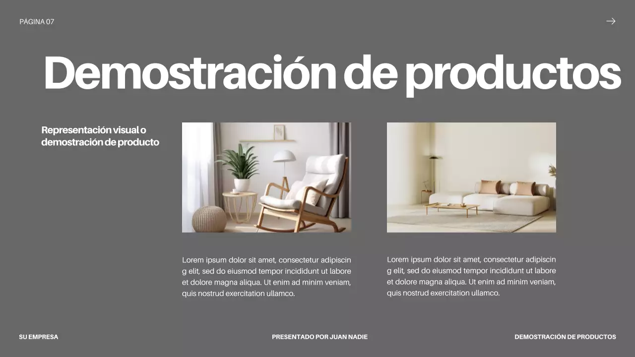 Black Bold Business Startup Pitch Deck Propuesta