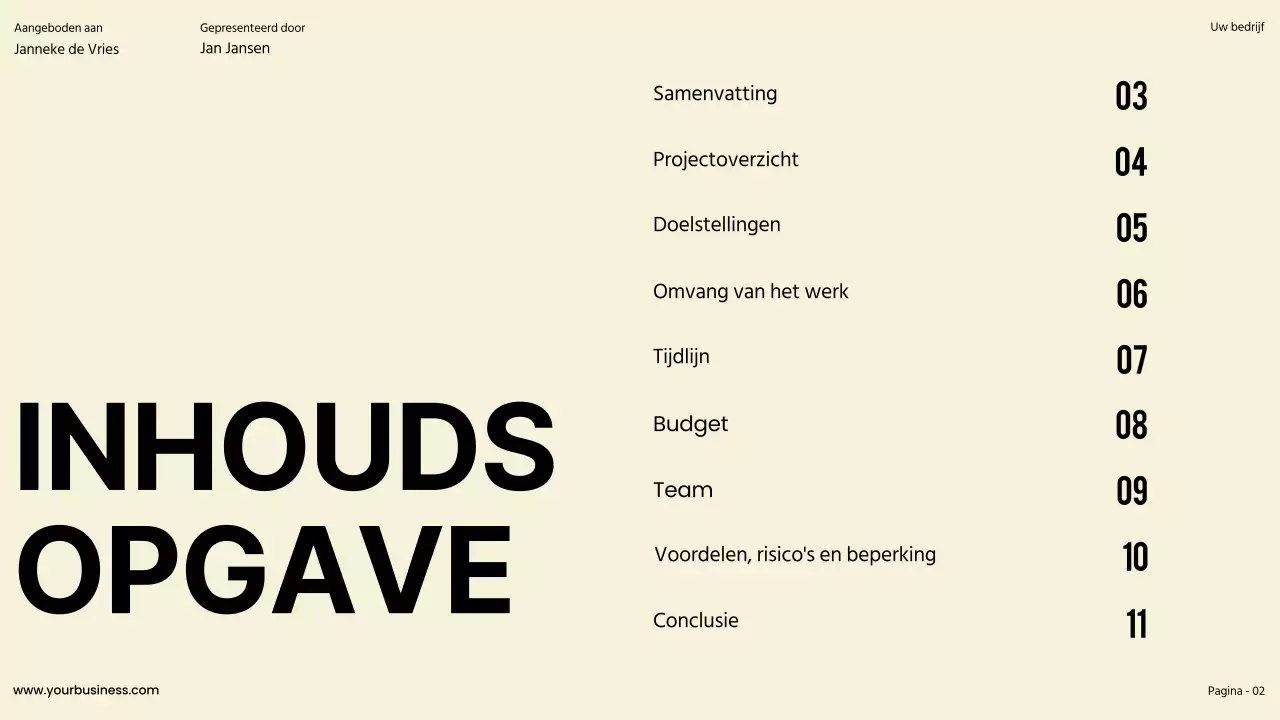 Lime Khaki Bold Lime Khaki Bold Zakelijk projectvoorstel