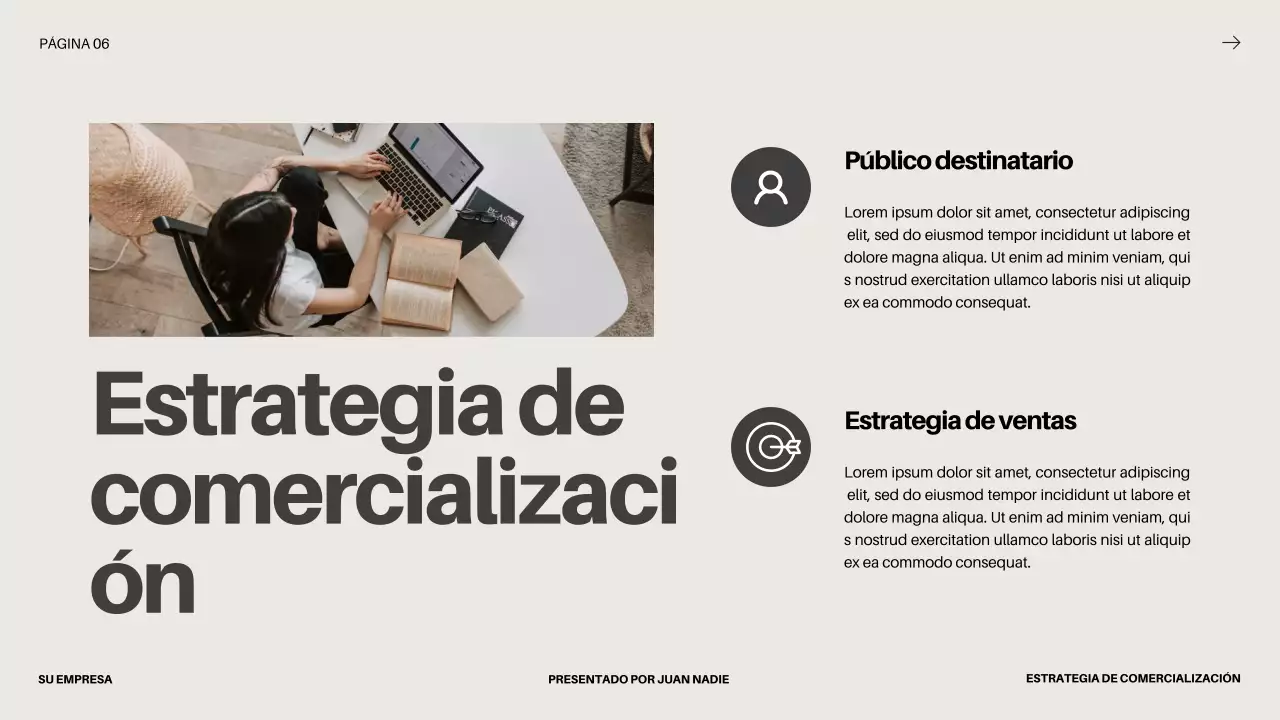 Black Bold Business Startup Pitch Deck Propuesta