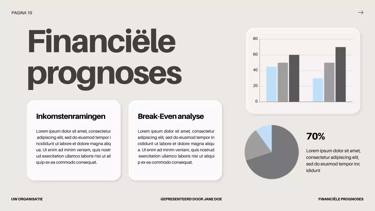 Black Bold Business Startup Pitch Deck Voorstel