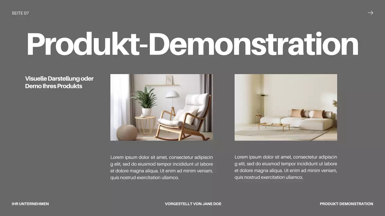 Black Bold Business Startup Pitch Deck Proposal