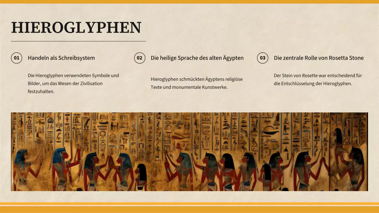 Gelb Einfaches Material für den Geschichtsunterricht im Alten Ägypten