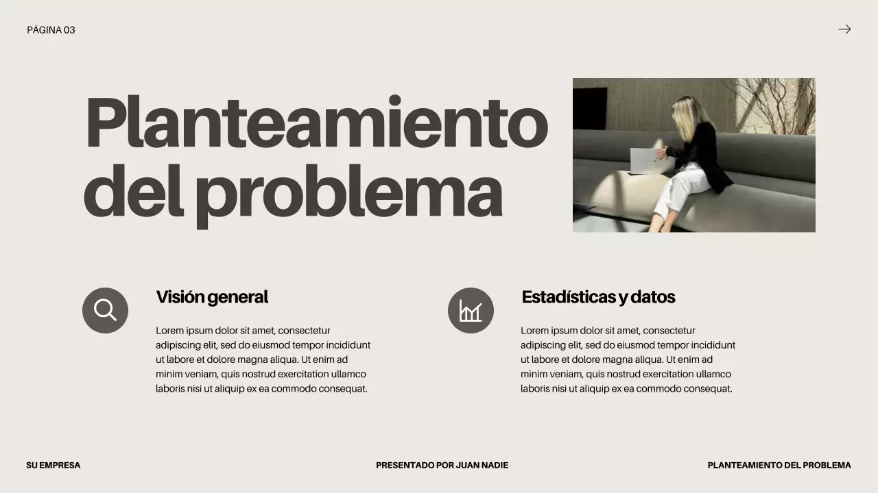Black Bold Business Startup Pitch Deck Propuesta