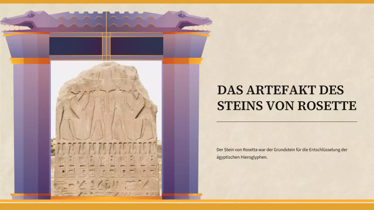 Gelb Einfaches Material für den Geschichtsunterricht im Alten Ägypten