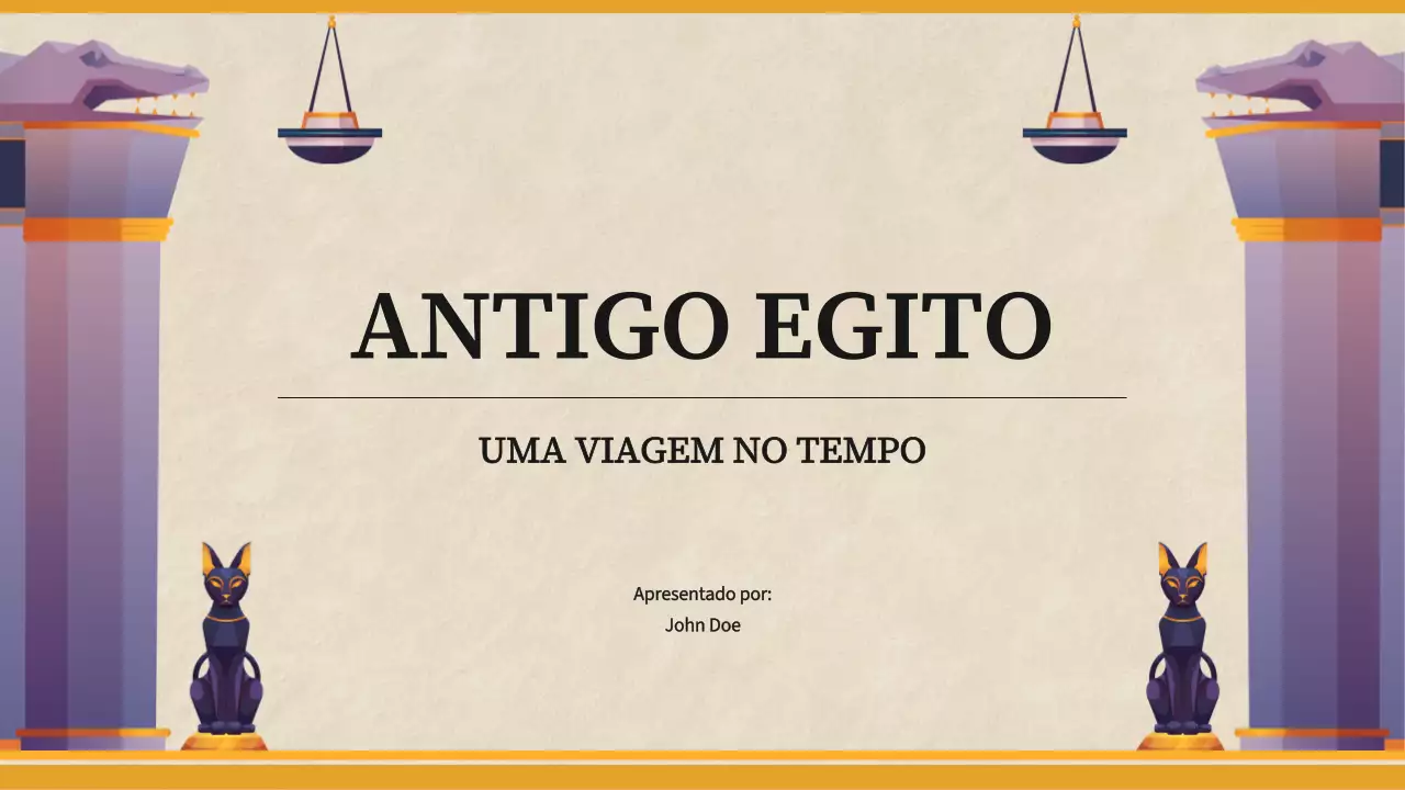 Amarelo Material simples para a aula de História do Antigo Egipto