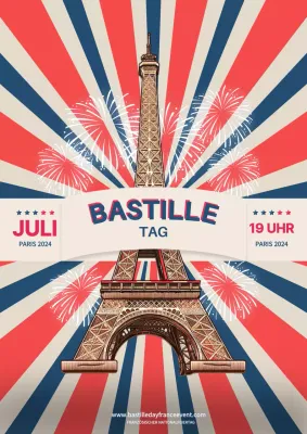 Blau-Weiß-Rot-Feier zum Tag der Bastille