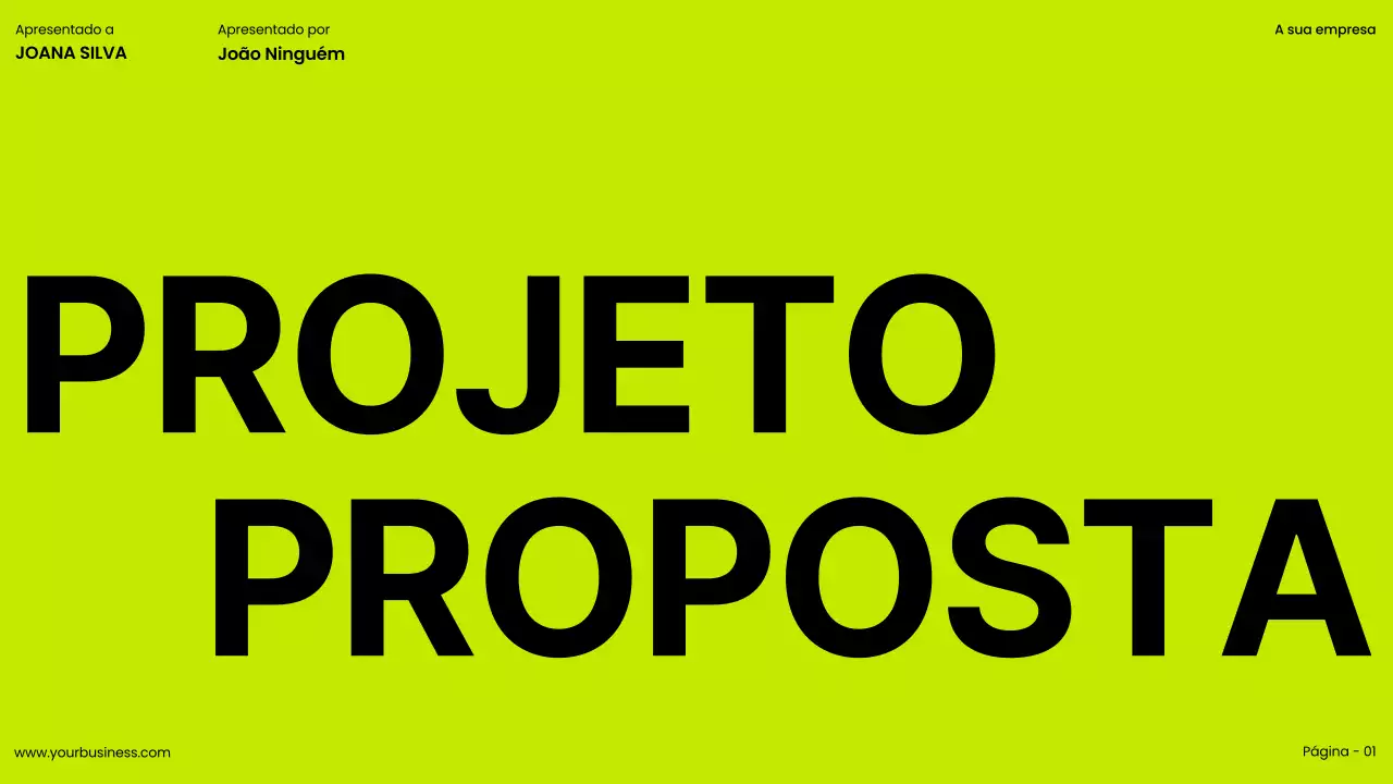 Lime Khaki Bold Lime Khaki Bold Proposta de Projeto Empresarial