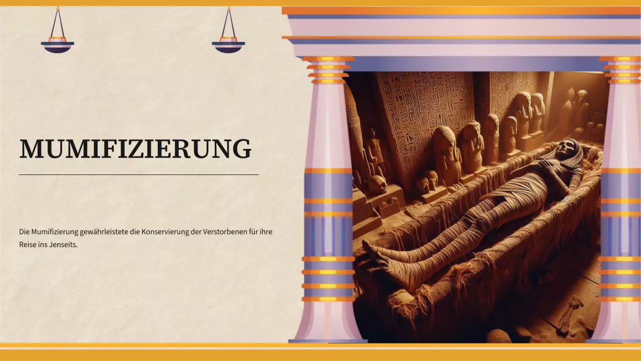 Gelb Einfaches Material für den Geschichtsunterricht im Alten Ägypten