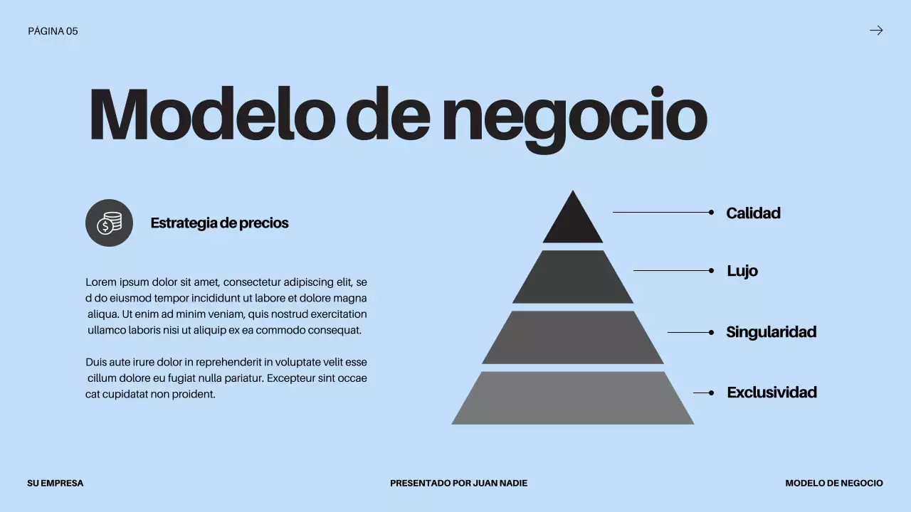 Black Bold Business Startup Pitch Deck Propuesta