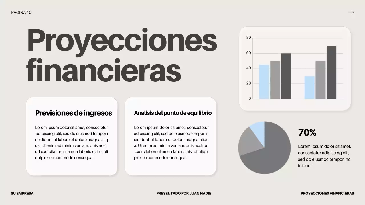 Black Bold Business Startup Pitch Deck Propuesta