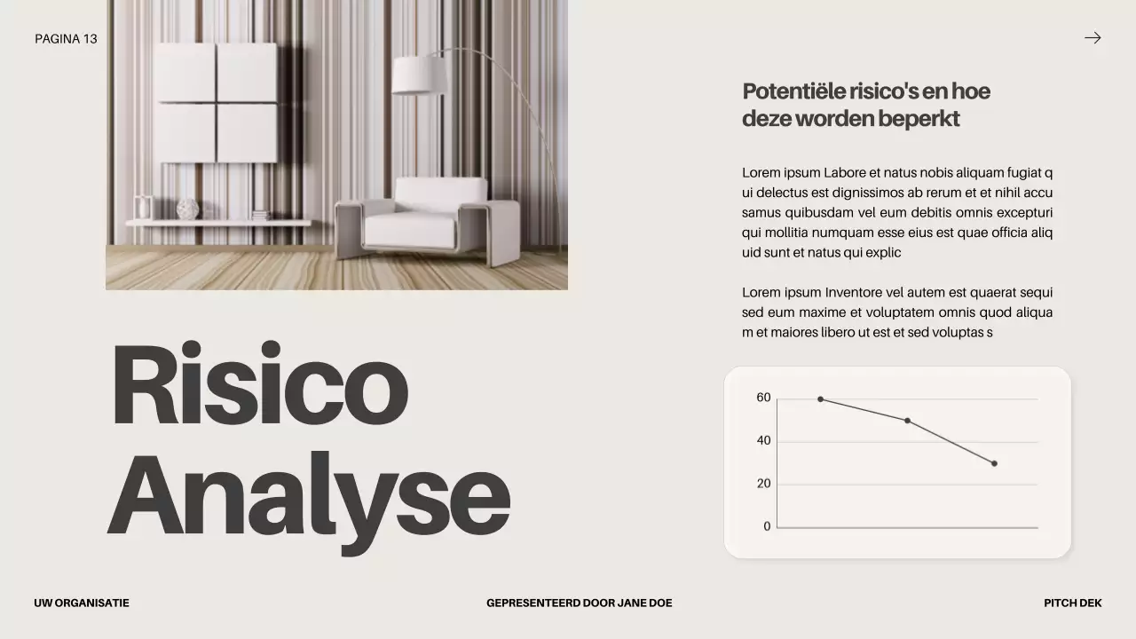 Black Bold Business Startup Pitch Deck Voorstel