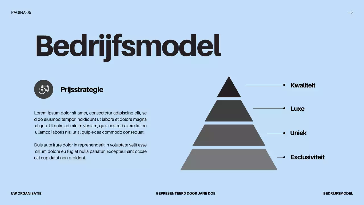 Black Bold Business Startup Pitch Deck Voorstel