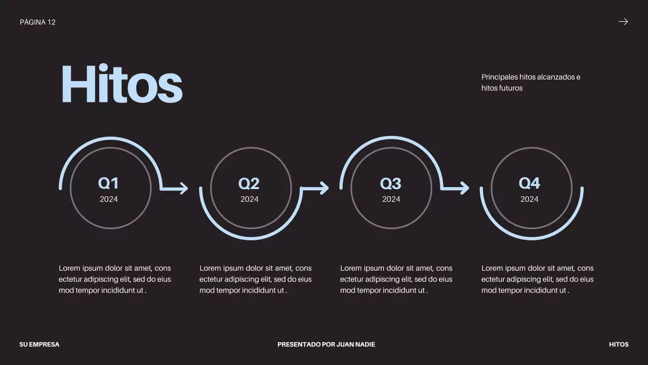 Black Bold Business Startup Pitch Deck Propuesta