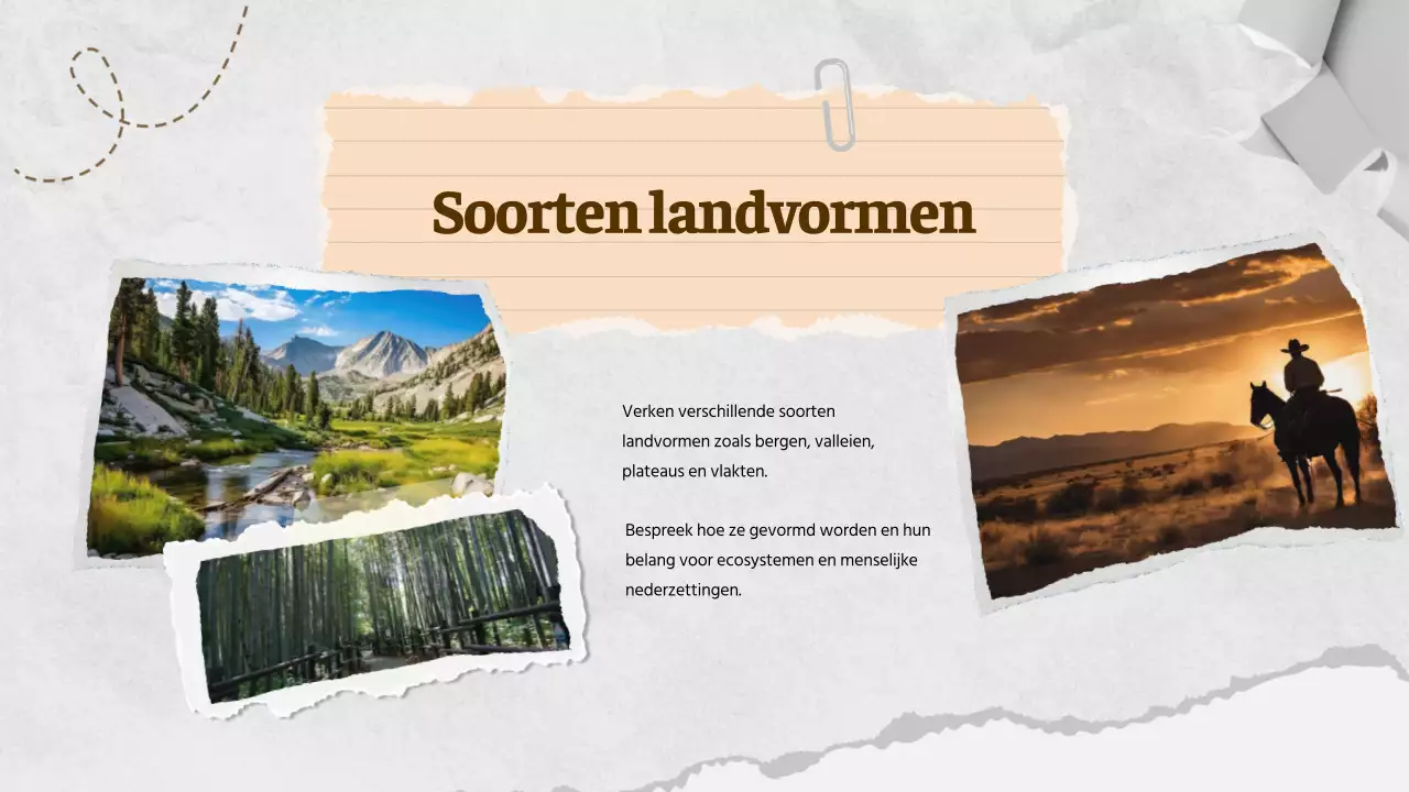 Klassiek wereldaardrijkskundemateriaal Bruin Ivoor