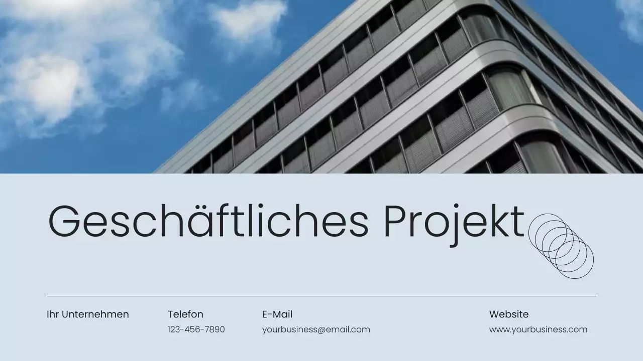 Grau Minimal Einfaches Business Projektvorschlag
