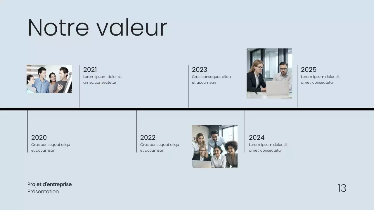 Proposition de projet d'entreprise simple et minimale