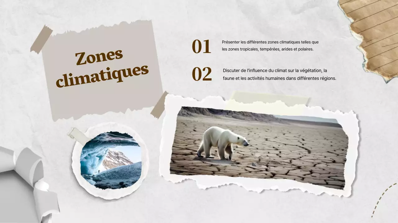 Brown Ivory Classic World Geography Class Material