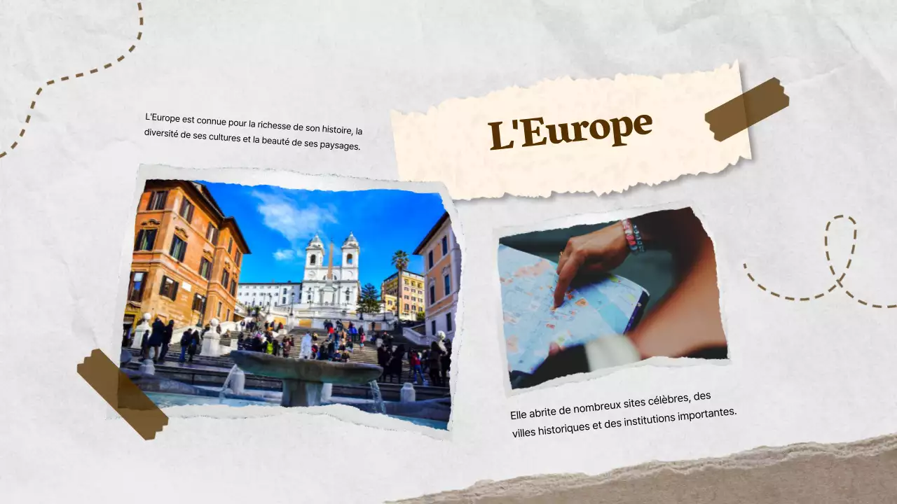 Brown Ivory Classic World Geography Class Material