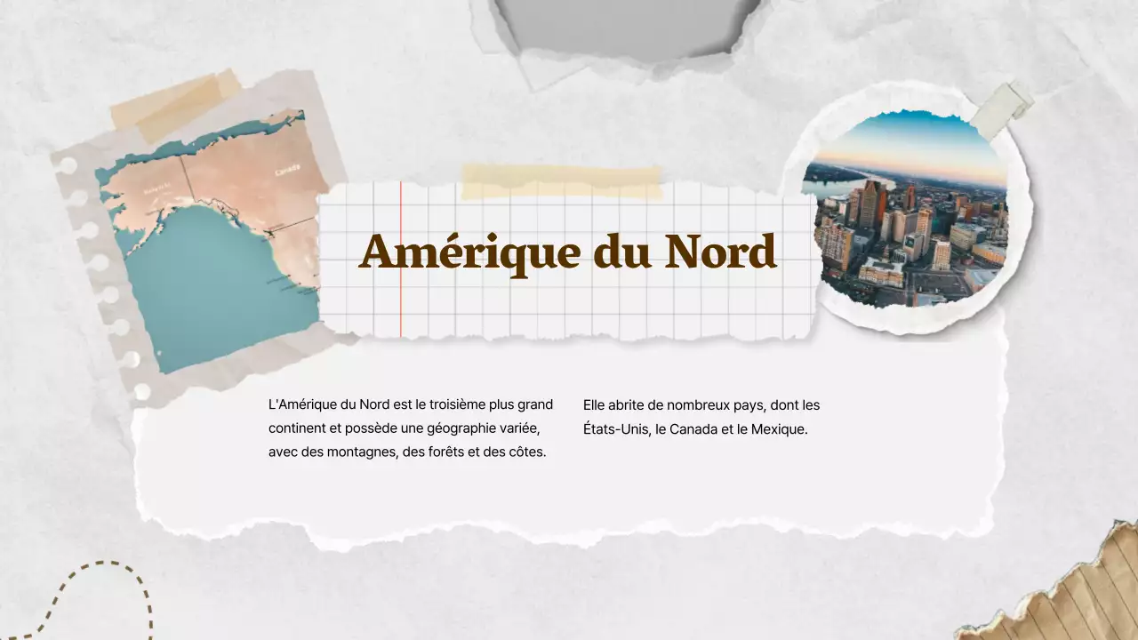 Brown Ivory Classic World Geography Class Material