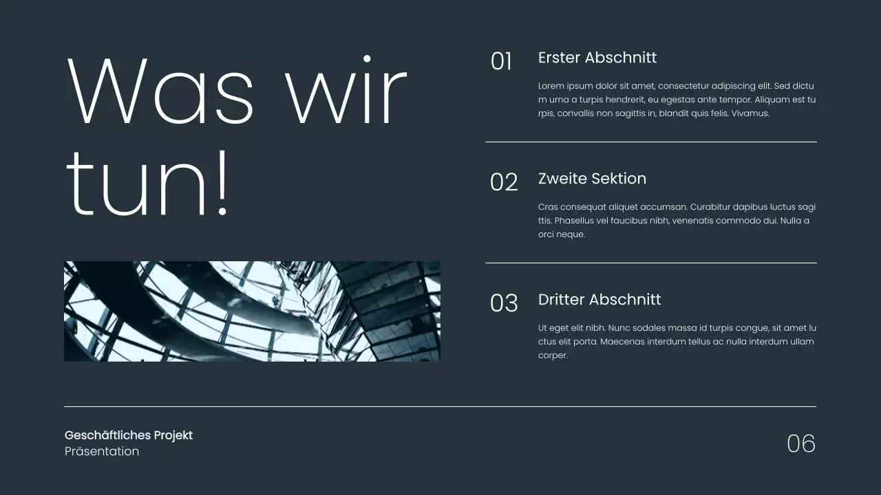 Grau Minimal Einfaches Business Projektvorschlag