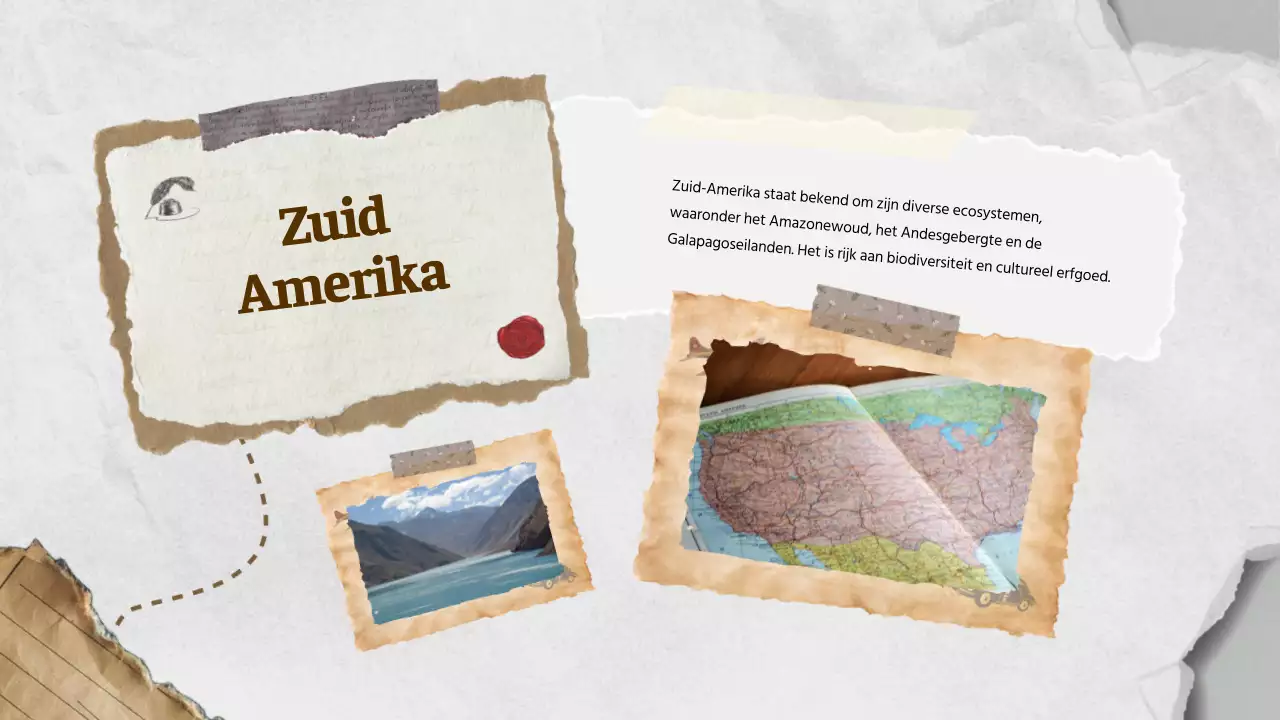 Klassiek wereldaardrijkskundemateriaal Bruin Ivoor