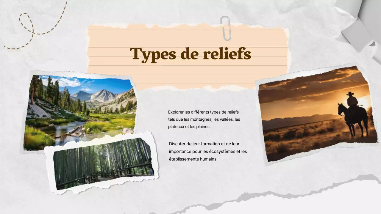 Brown Ivory Classic World Geography Class Material