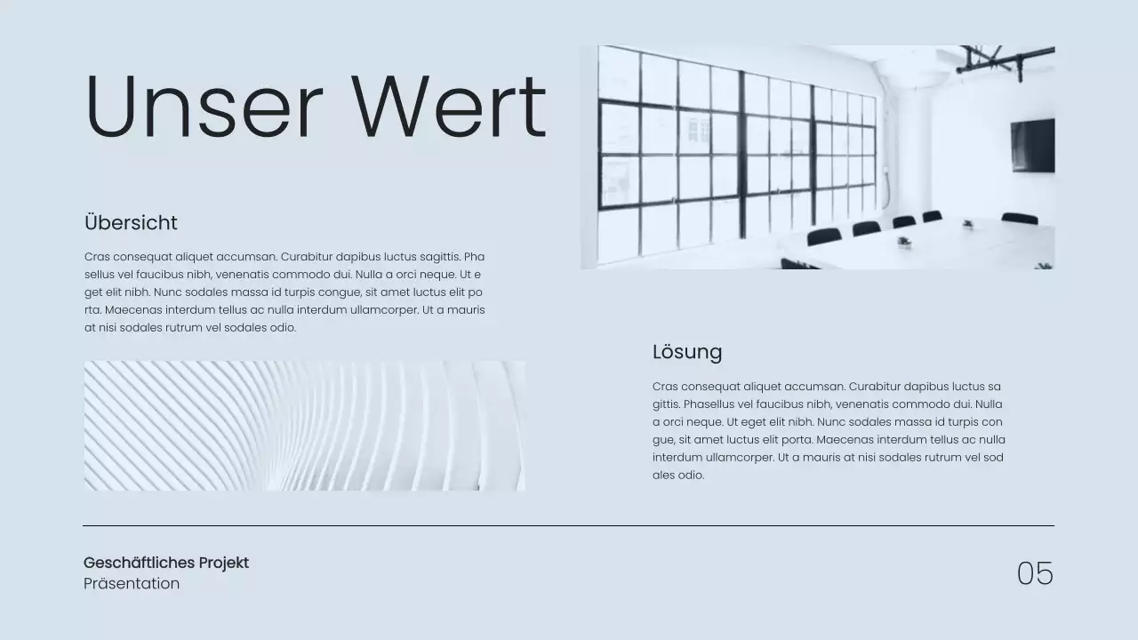 Grau Minimal Einfaches Business Projektvorschlag