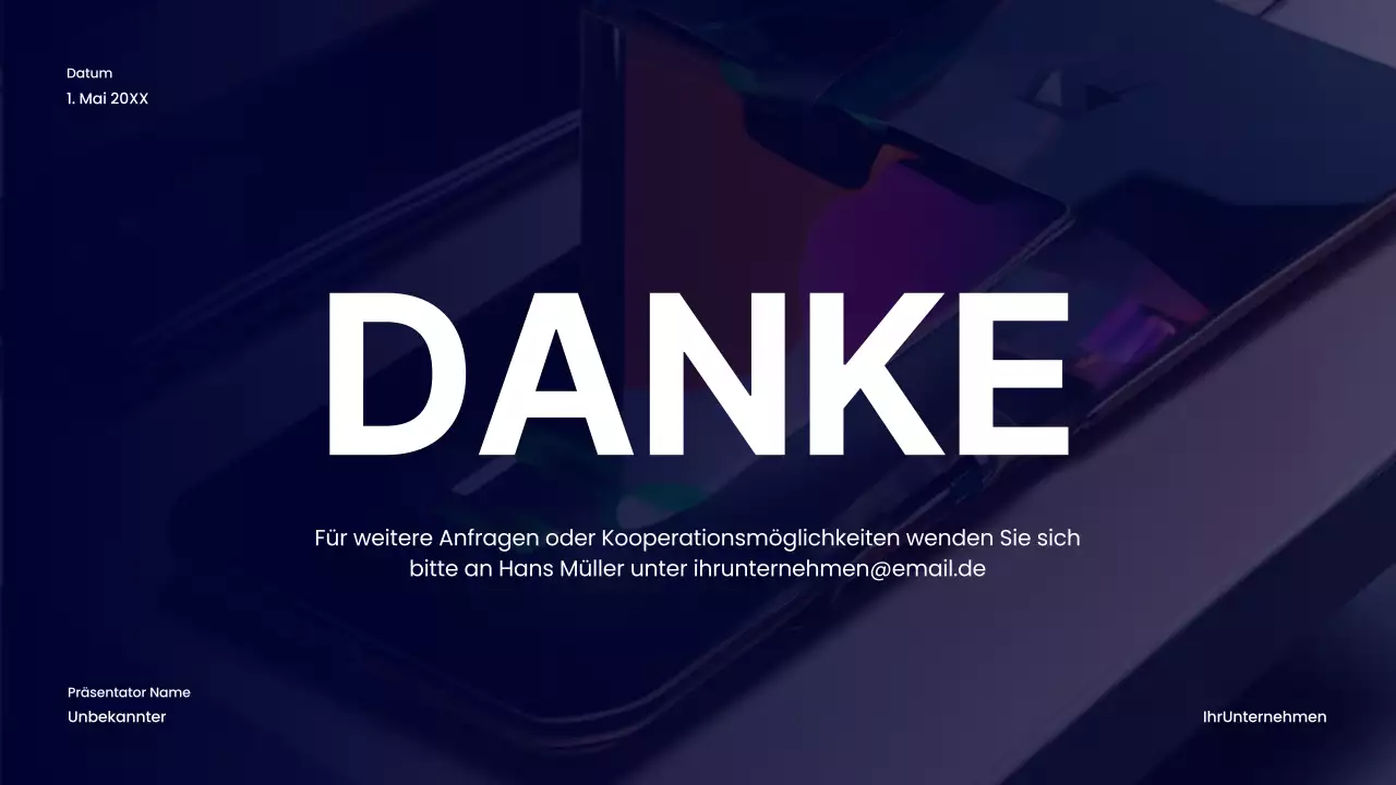 Navy Bold Product Launch Geschäftsstrategie