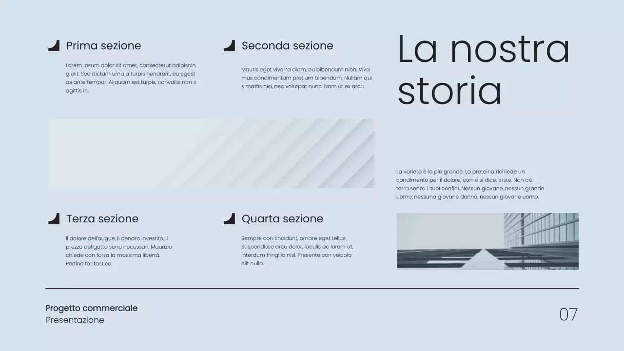 Grigio Proposta di progetto commerciale semplice e minimale