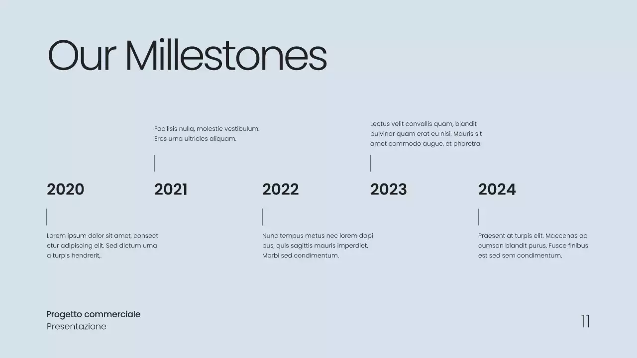 Grigio Proposta di progetto commerciale semplice e minimale