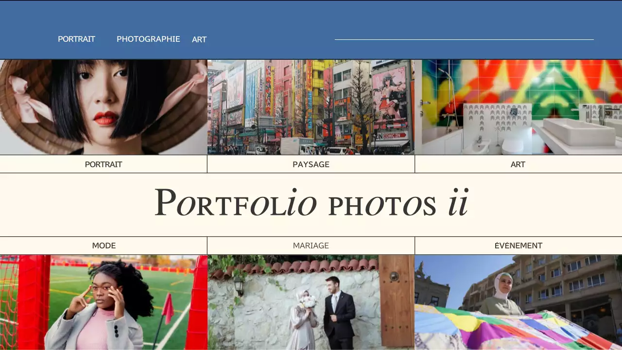 Portefeuille de création sur les tendances roses et bleues