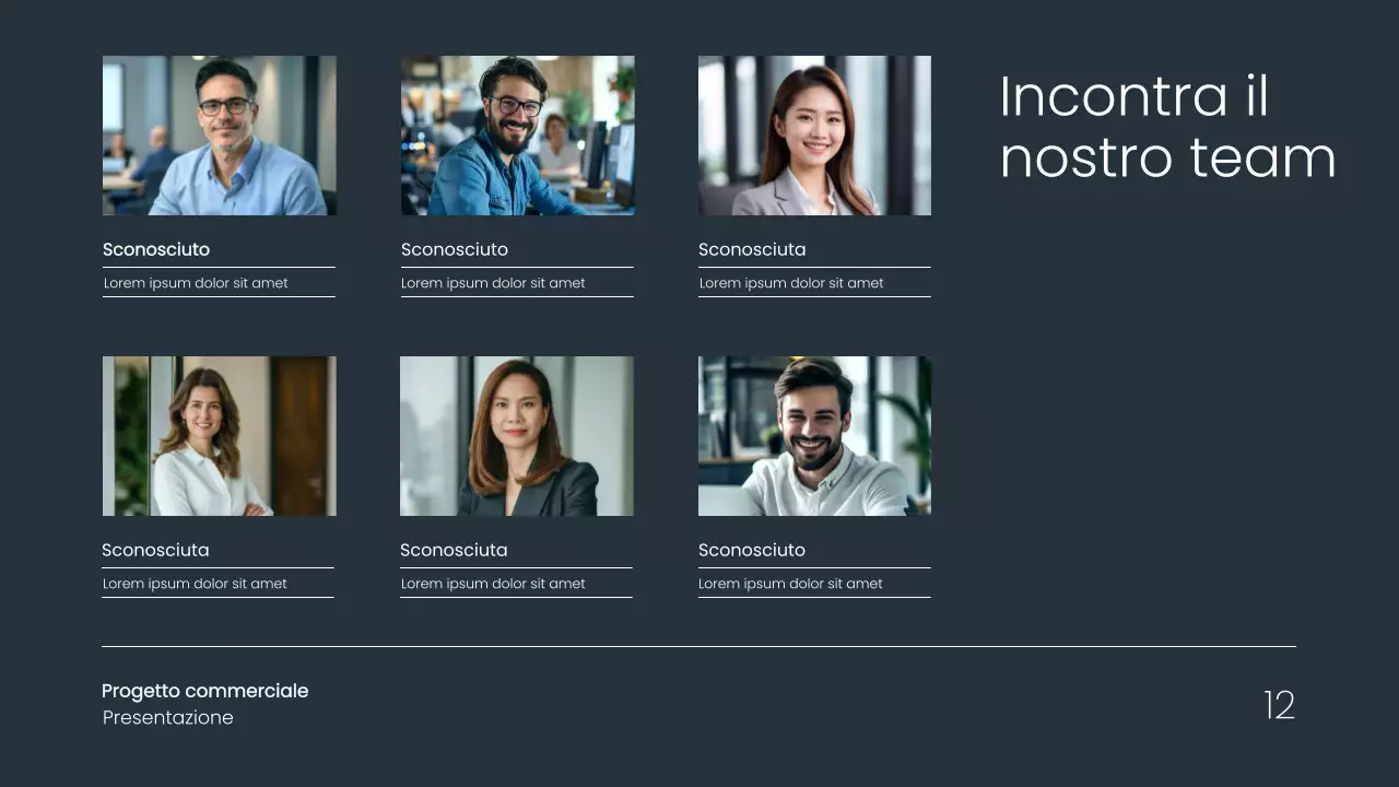 Grigio Proposta di progetto commerciale semplice e minimale