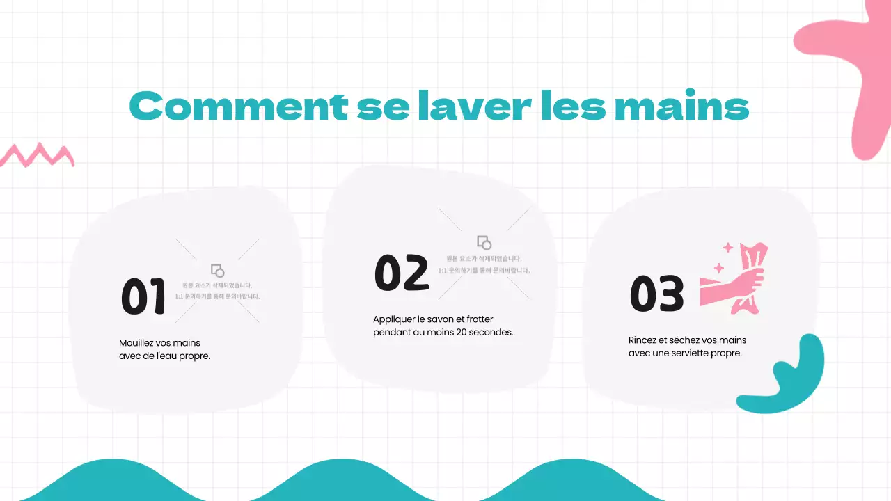 Matériel de cours sur les habitudes saines vertes, bleues et modernes