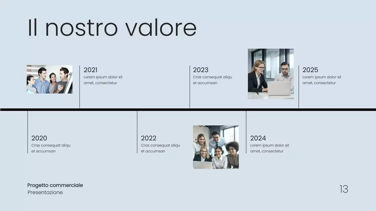 Grigio Proposta di progetto commerciale semplice e minimale