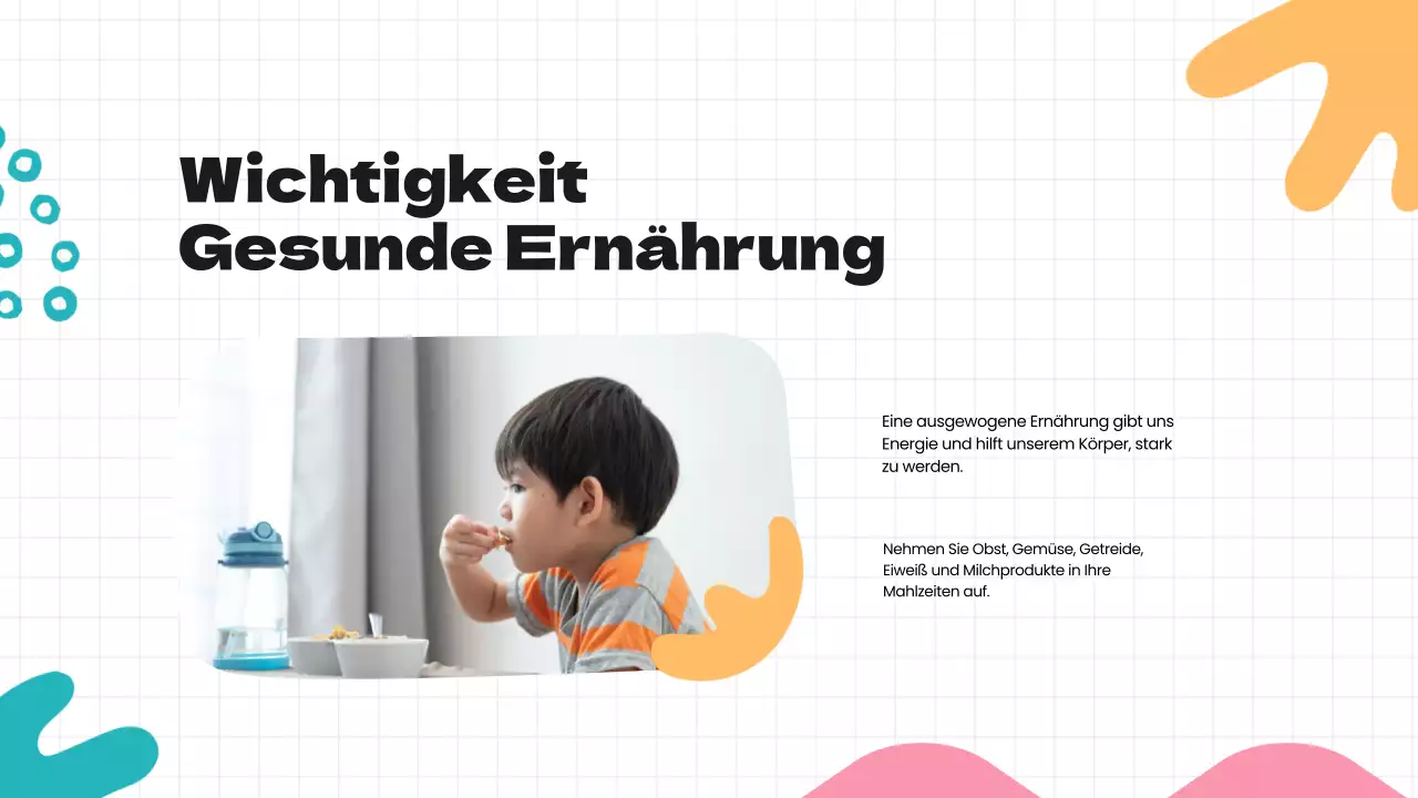 Green Blue Modern Healthy Habits Unterrichtsmaterial