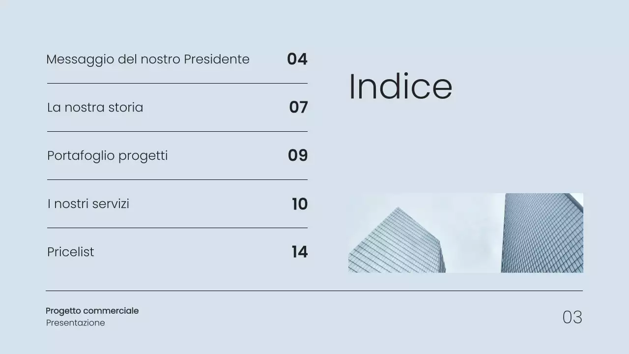 Grigio Proposta di progetto commerciale semplice e minimale